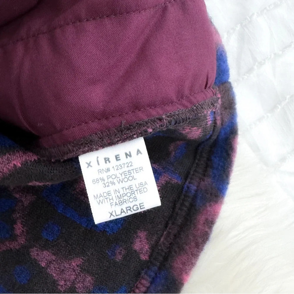 NWOT Xirena Caden Wool Blend Fleece Jacket Pullover Purple - Picture 5 of 10